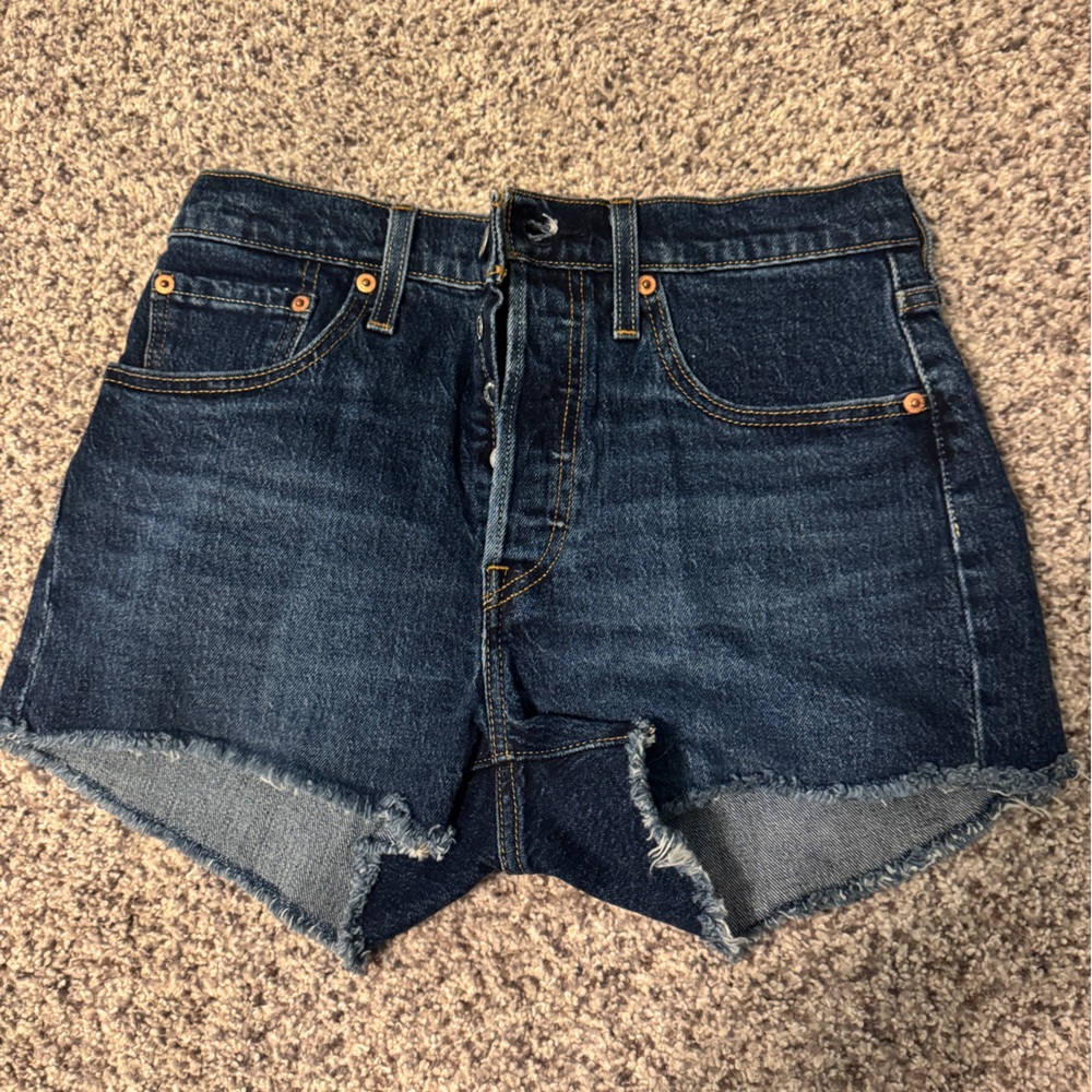 Women's Blue Denim Levi’s 501 shorts